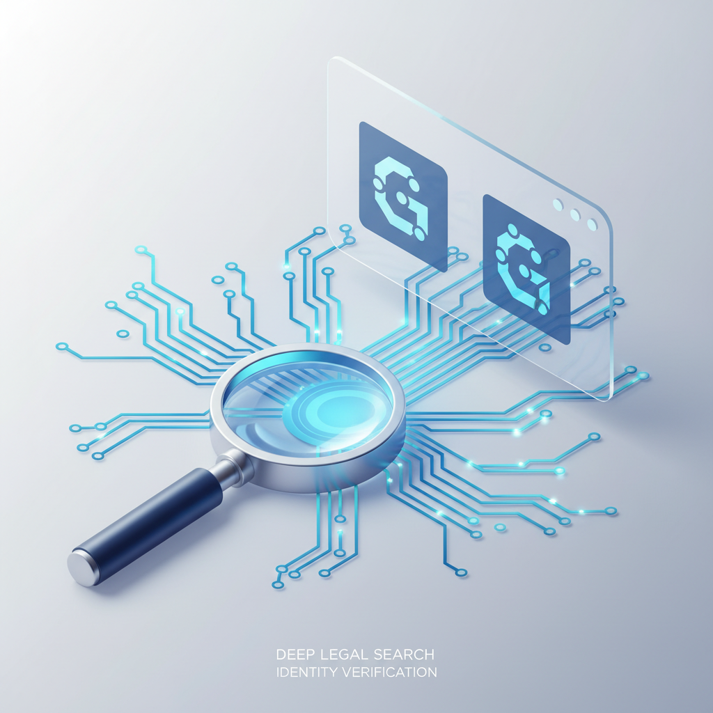 Process of professional trademark identity and similarity search using digital tools.